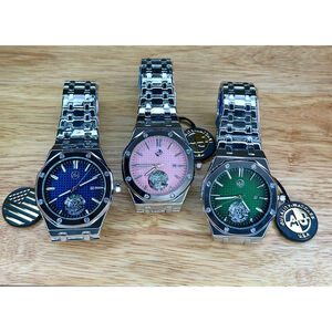 AJ Quality Watches, 3 pack silver tone, One Size